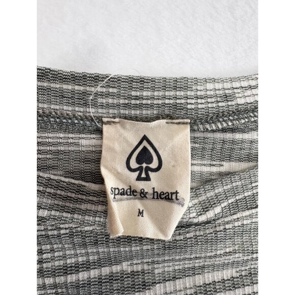 Womens SPADE & HEART Knit Top Medium Cold Shoulder Long Sleeve Casual USA - Picture 9 of 11